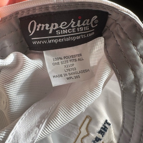 White Golf Cap The Players Tournament Edition Caterpillar (CAT) - Picture 2 of 3